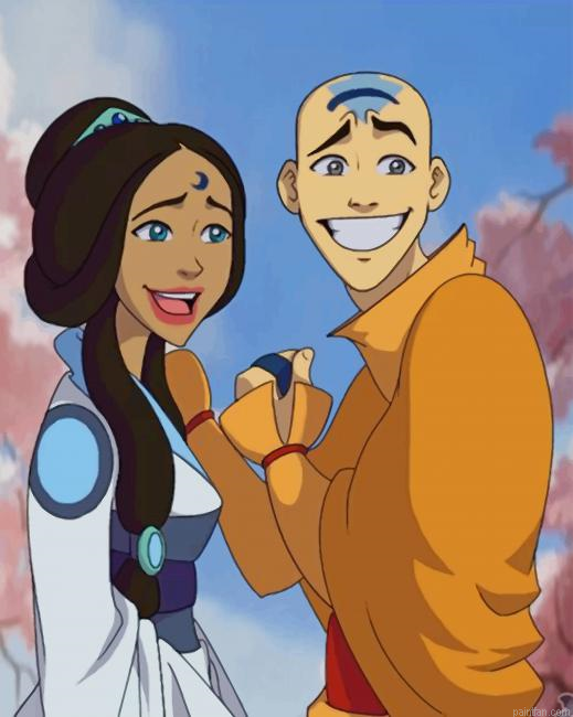 Aang Katara New Paint By Numbers.png