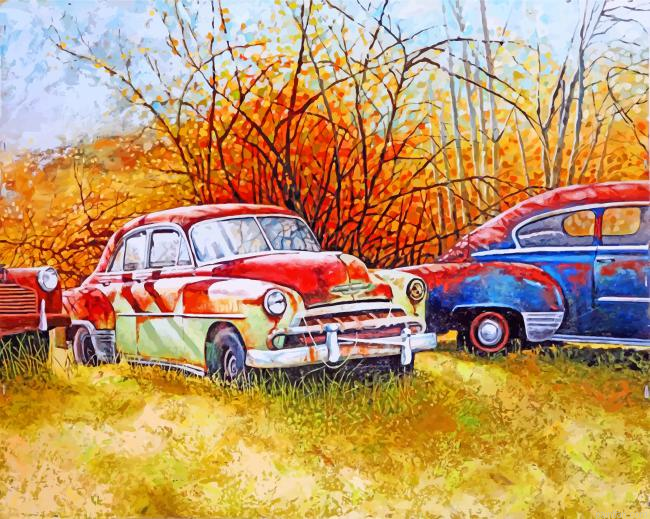 Abandoned Classic Cars Paint By Number.png