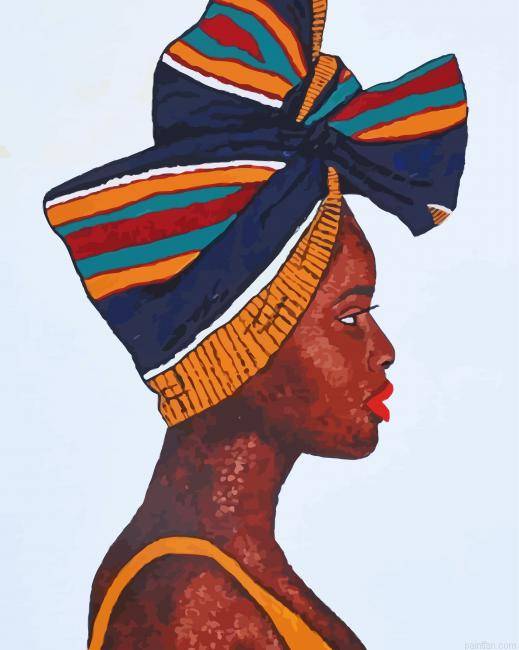 Abstract African Woman Paint By Numbers.png