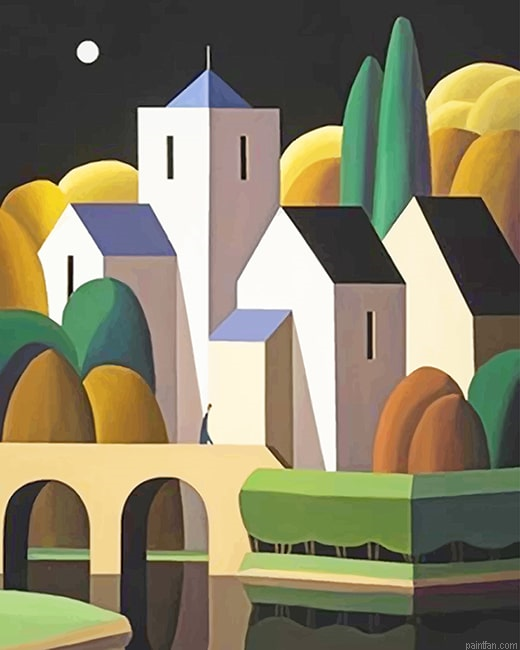 Abstract Art Buildings New Paint By Numbers.png