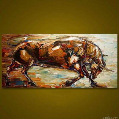 Abstract Bull Paint By Numbers.png