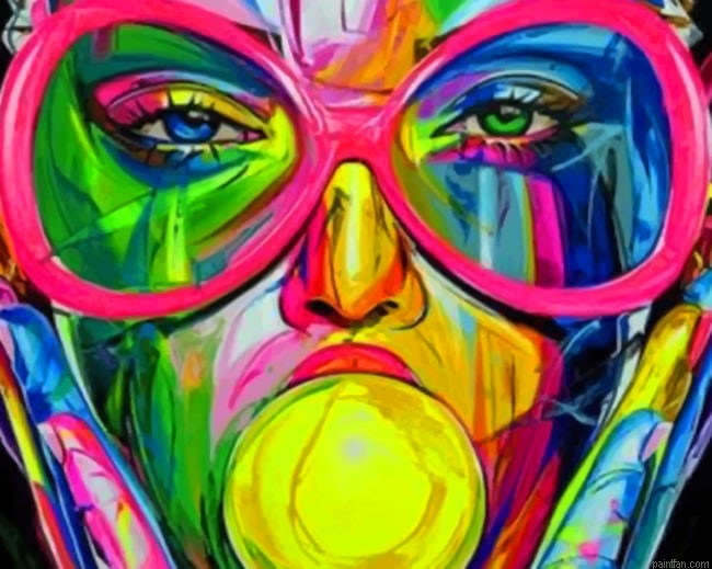 Abstract Colorful Face New Paint By Numbers.png