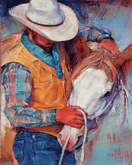 Abstract Cowboy Paint By Number.png