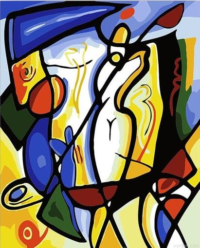 Abstract Cubist Pablo Picasso Paint By Numbers.png