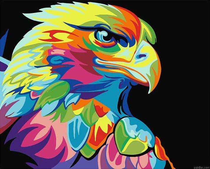 Abstract Eagle Diy Paint By Numbers.png