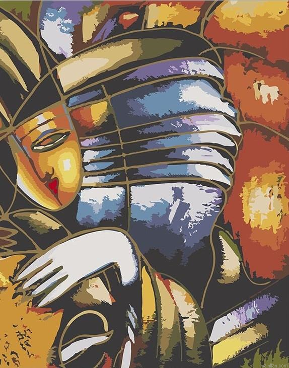 Abstract Face Pablo Picasso Paint By Numbers.png