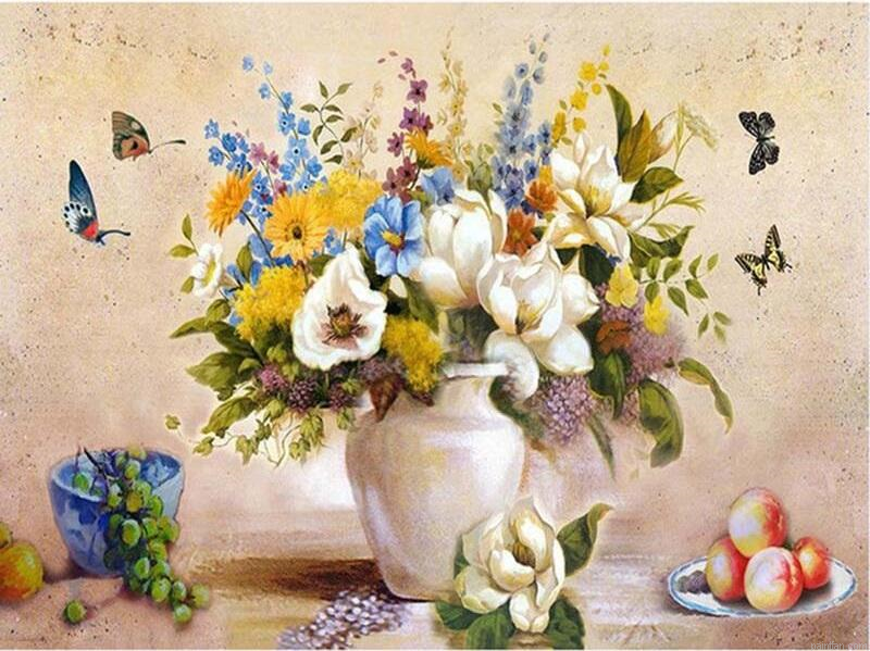Abstract Flowers Home Design Diy Paint By Numbers.png