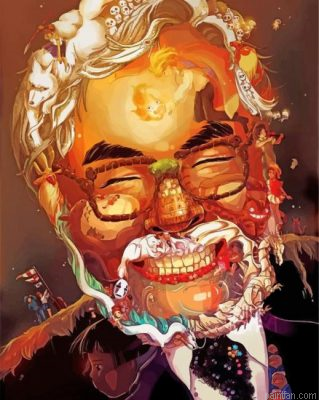 Abstract Hayao Miyazaka Paint By Numbers.png