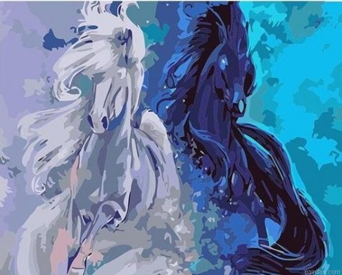 Abstract Horses Paint By Numbers.png