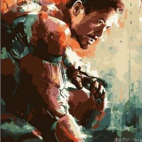 Abstract Ironman Paint By Numbers.png