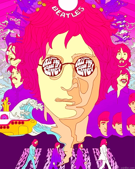 Abstract John Lennon New Paint By Number.png
