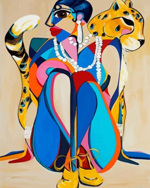 Abstract Josephine Baker Paint By Numbers.png