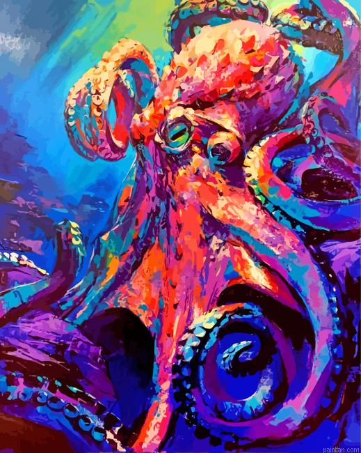 Abstract Kraken Paint By Numbers.png