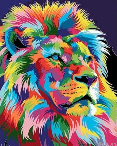Abstract Lion Paint By Numbers.png