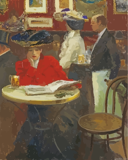 Abstract Lonely Woman Louis Abel Truchet Paint By Number.png