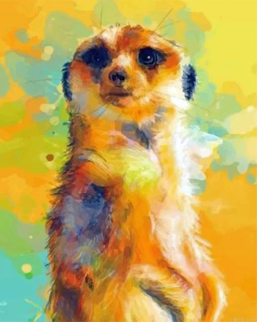Abstract Meerkat Paint By Numbers.png