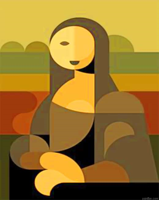 Abstract Mona Lisa New Paint By Numbers.png