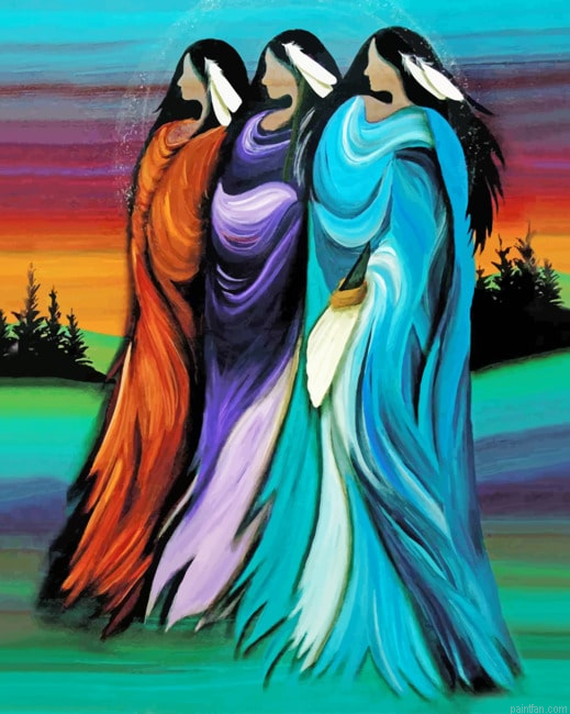 Abstract Native Ladies New Paint By Numbers.png