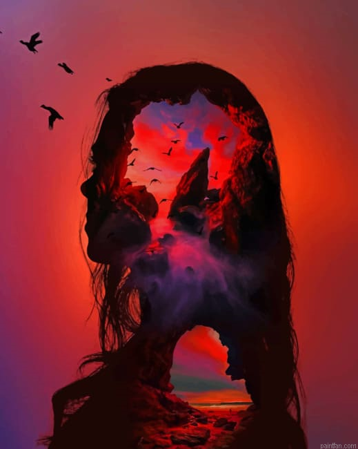Abstract Nature Girl New Paint By Numbers.png