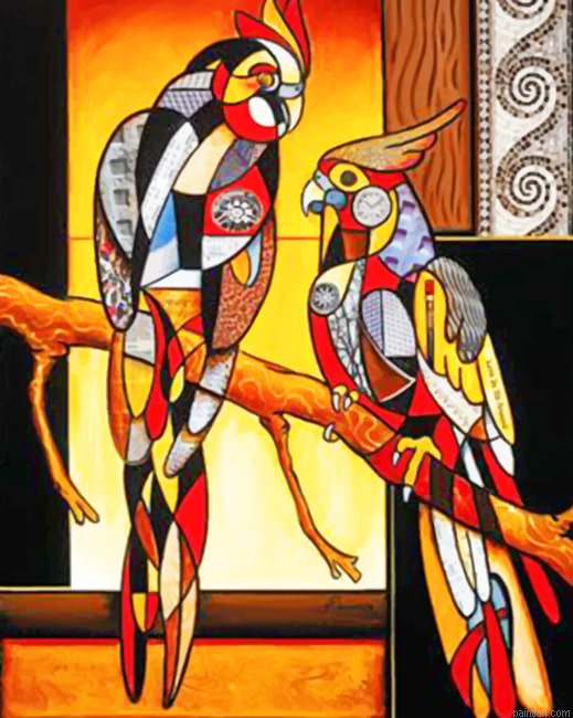 Abstract Parrots New Paint By Numbers.png