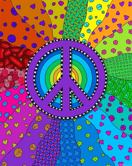 Abstract Peace Colorful Paint By Numbers.png
