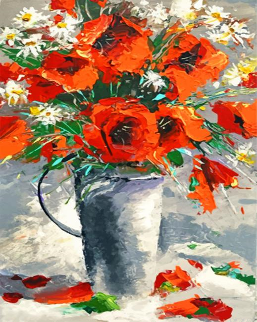Abstract Poppies Paint By Number.png