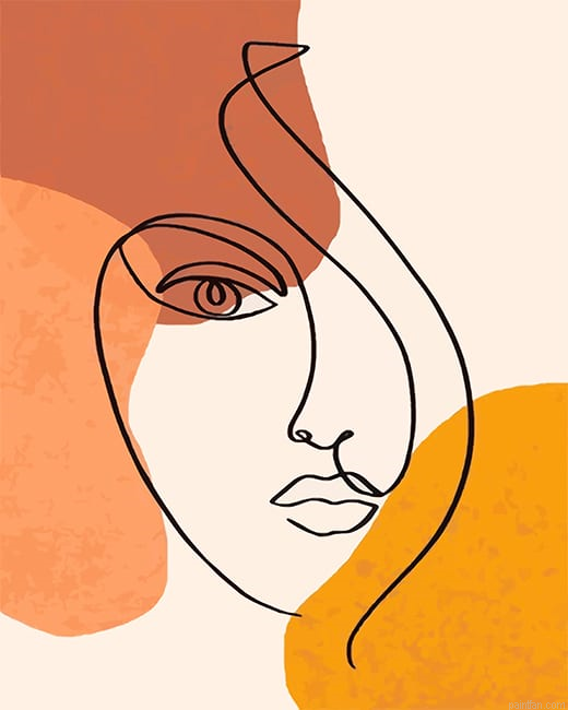Abstract Shapes Face Line Art New Paint By Number.png
