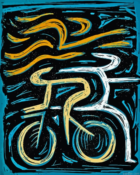 Abstract Triathlons Sport Art Paint By Numbers.png