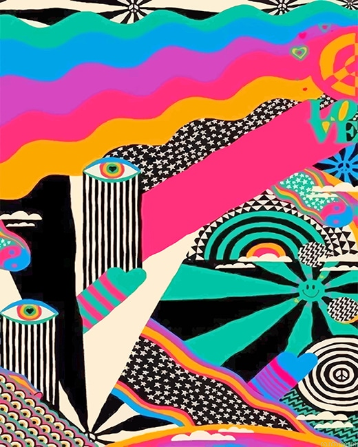Abstract Weird Eyes New Paint By Number.png