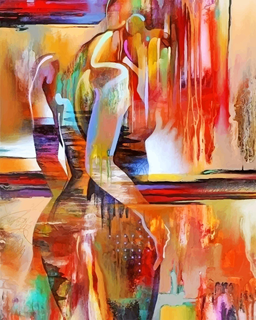 Abstract Woman Body Paint By Numbers.png