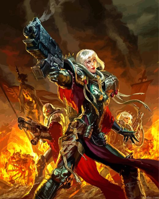 Adepta Sororitas Warhammer Paint By Numbers.png