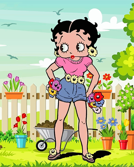 Adorable Betty Boop Paint By Number.png