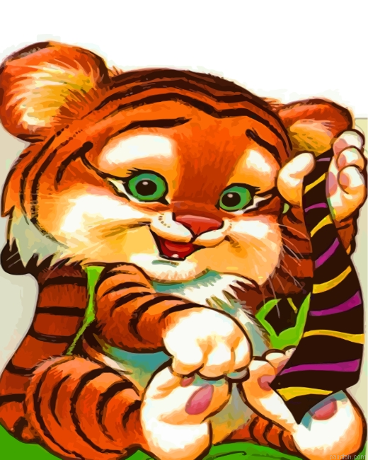 Adorable Tiger Paint By Number.png