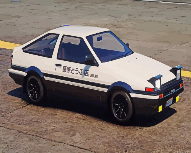 Ae86 Toyota Car Paint By Numbers.png
