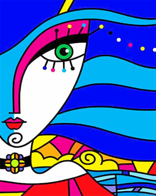 Aesthetic Abstract Face Colorful Paint By Numbers.png