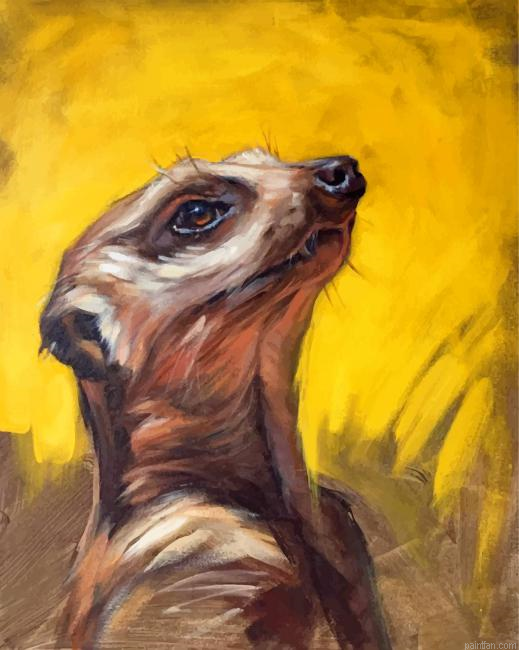 Aesthetic Abstract Meerkat Paint By Numbers.png