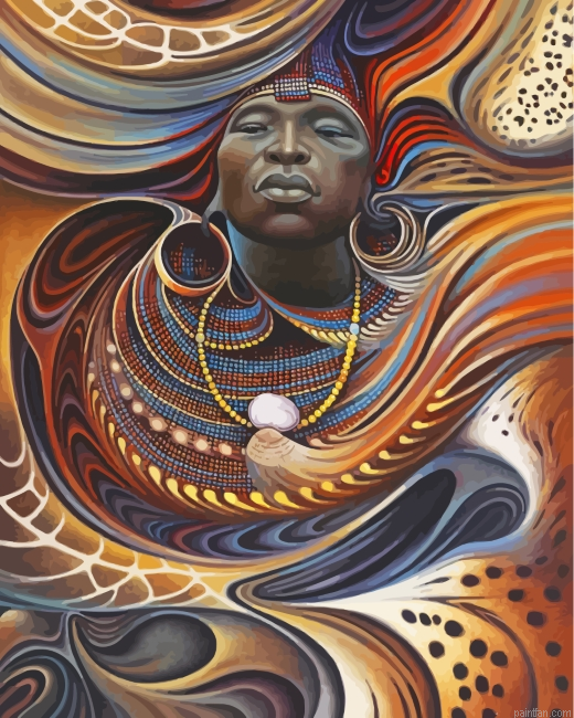 Aesthetic African Black Man Paint By Number.png