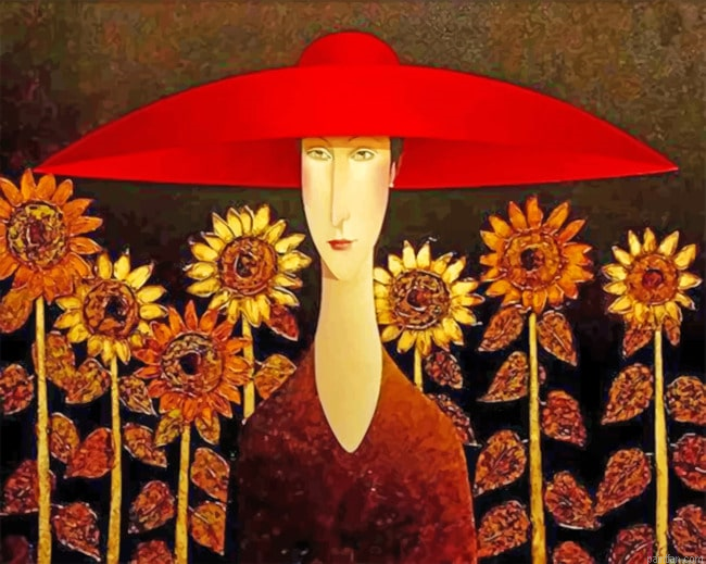 Aesthetic Asian Woman Paint By Numbers.png