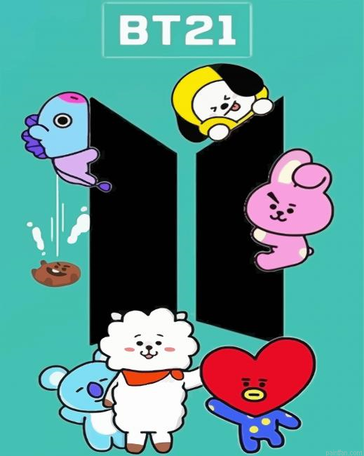 Aesthetic Bt21 Paint By Number.png