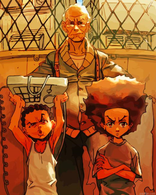Aesthetic Boondocks Paint By Numbers.png