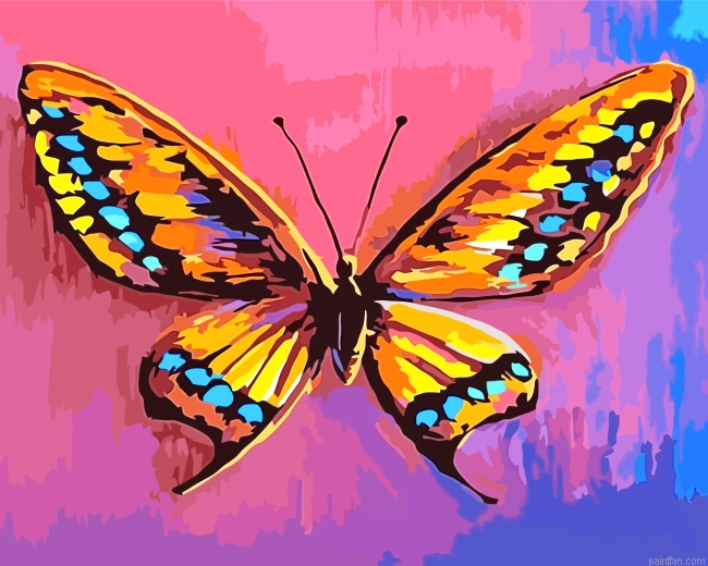 Aesthetic Butterfly Paint By Number.png
