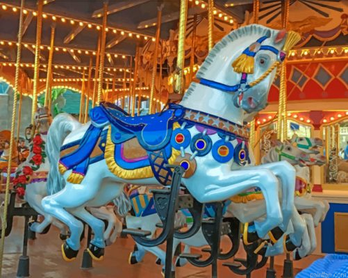 Aesthetic Carousel Horse Paint By Number.png