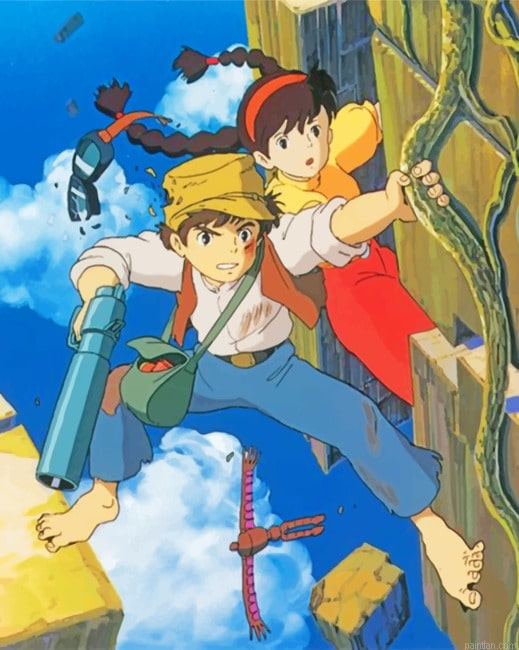 Aesthetic Castle In The Sky Animes Paint By Numbers.png