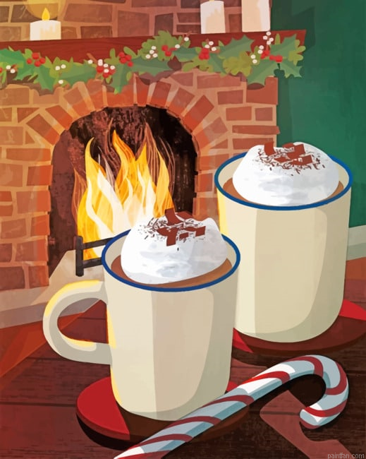 Aesthetic Christmas Vibes Drinks Paint By Numbers.png