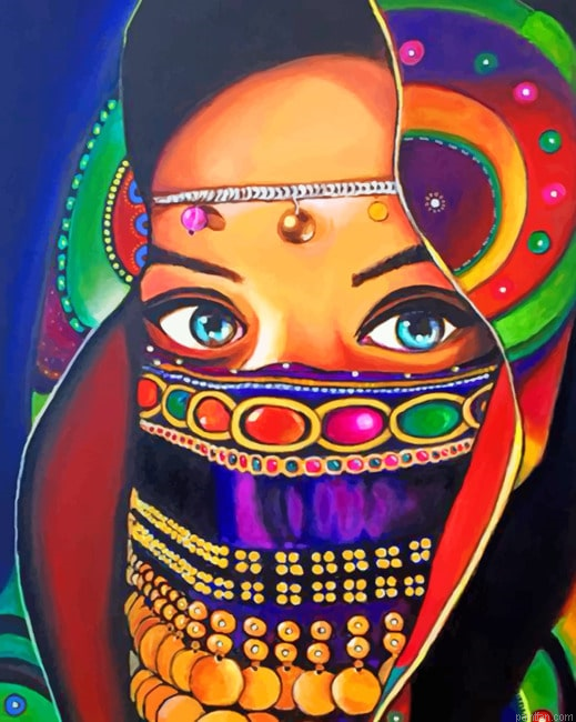 Aesthetic Colorful Woman New Paint By Numbers.png