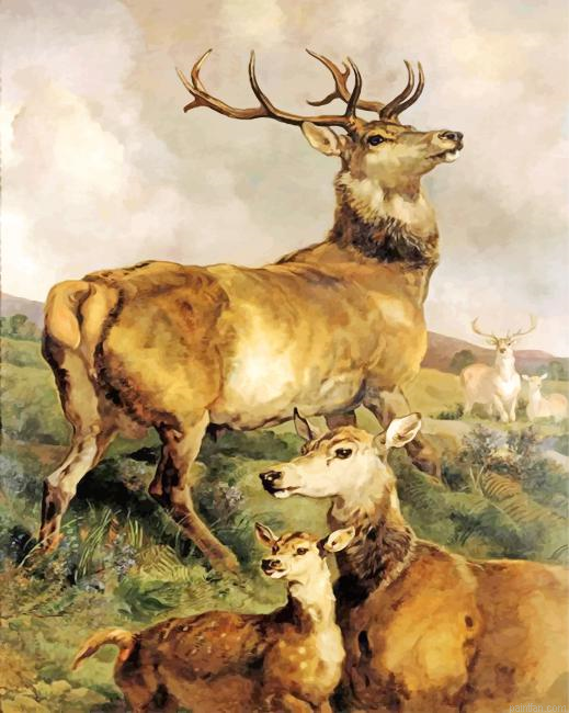 Aesthetic Deers Paint By Number.png