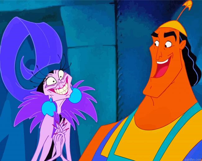 Aesthetic Emperors New Groove Paint By Numbers.png