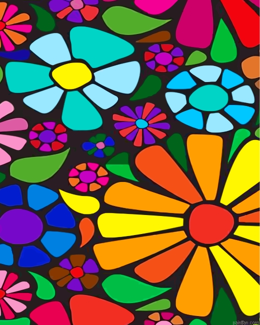Aesthetic Flowers Paint By Number.png