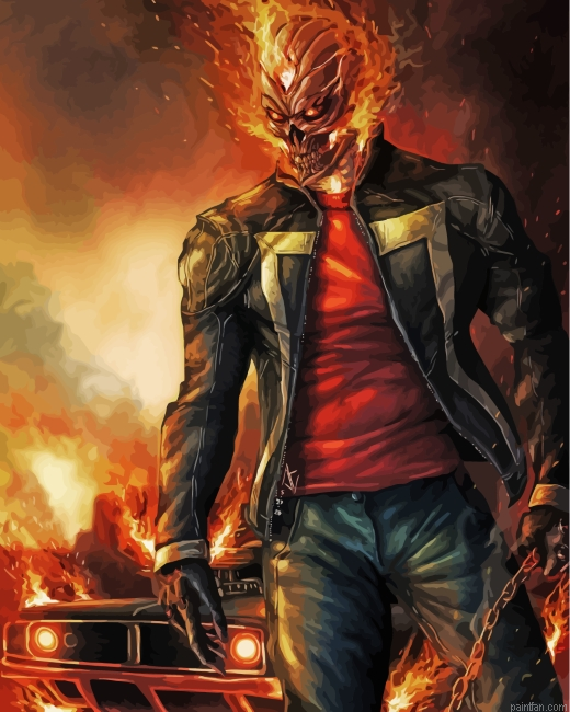 Aesthetic Ghost Rider Paint By Number.png