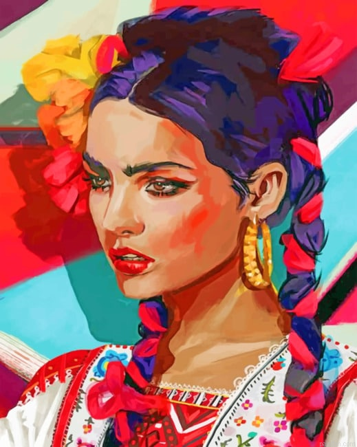 Aesthetic Gorgeous Woman Paint By Numbers.png